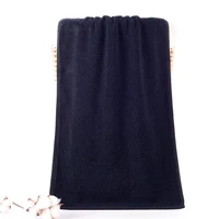 Black Bath Towel Thick Large Soft Cotton Face Hand Shower Towels for Adults Kids Home Bathroom Spa toalla 34*74cm/70*140cm 2