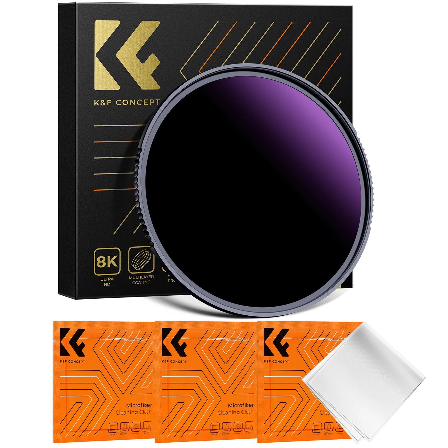 

Фильтр для объектива K & F Concept ND1000000 Ultra-Dark ND, фильтр нейтральной плотности (Nano-X) с защитой от воды и пыли, 20 остановок