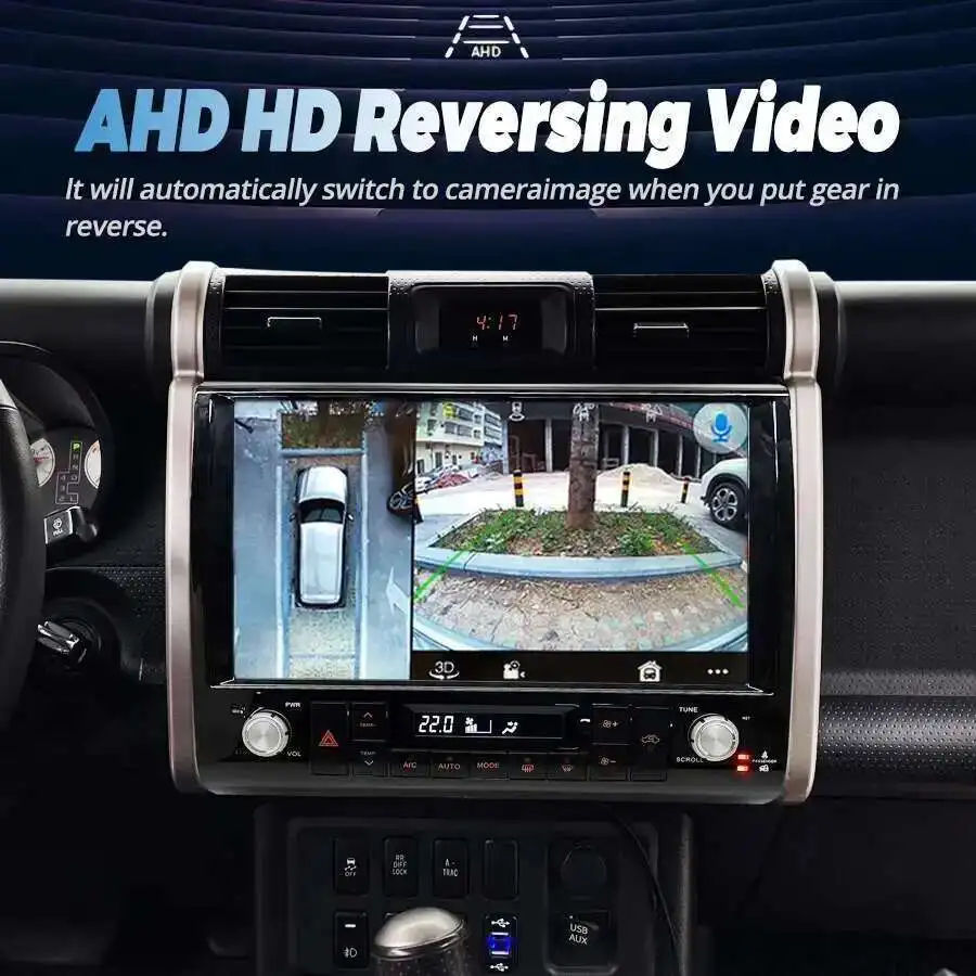 RDS BT QLED Multimídia Player For Toyota FJ Cruiser 2007-2020 Android 14 GPS Nav