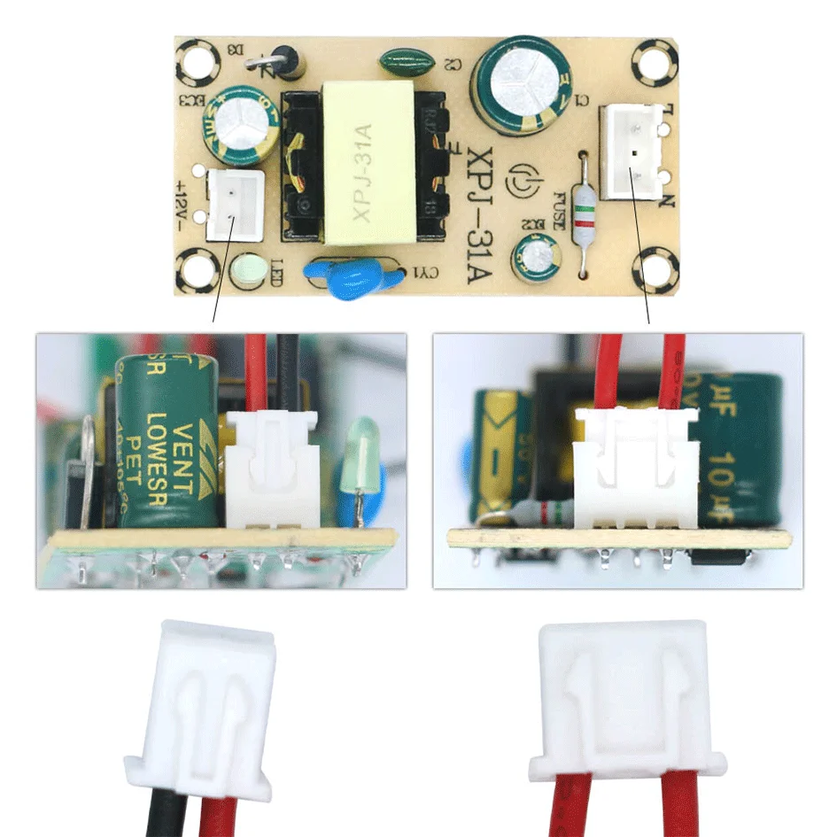 LED-Treiber-Netzteil DC 12 V 24 V LED-Netzteil AC 180–220 V Strom AC180–220 V LED-Beleuchtungstransformatoren für LED-Streifenlicht – Detail 4