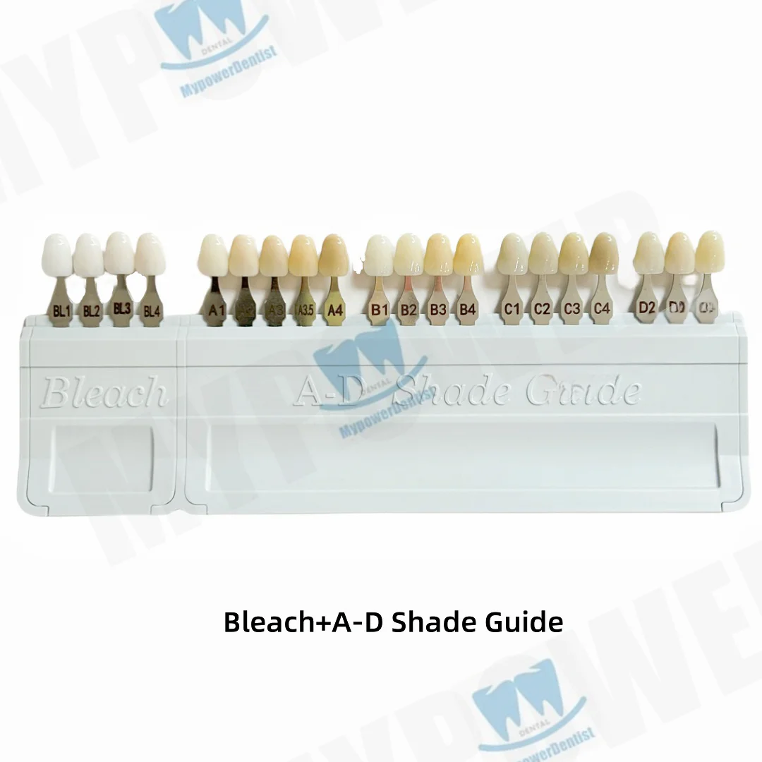 Dental Teeth AD Shade Guide Porcelain Material Colorimetric Plate 20Color/9Color
