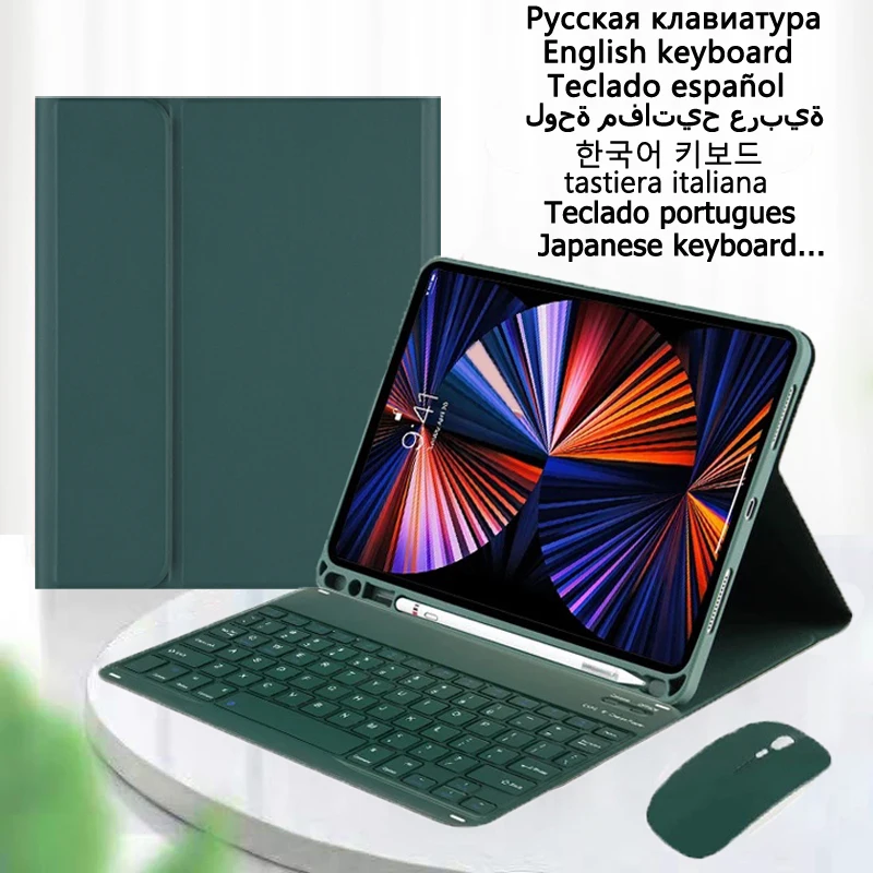 Funda Per Samsung Galaxy Tab A9 Plus Custodia Per Tastiera 11 Pollici 2023 Tastiera Inglese Spagnola Coreana Per Custodia Galaxy Tab A9 + A9 Plus