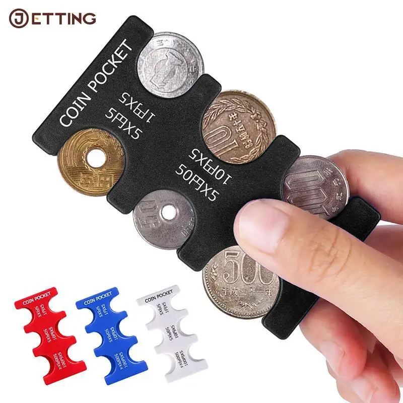 Coin Dispenser Coin Collection Purse Wallet Organizer Holder For Car Coin Changer Holder Mini Japan Coin Dispenser PP StorageBox 2