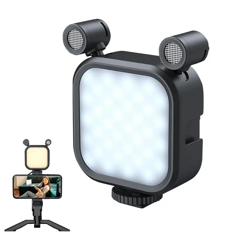 Led V13 Video Light Photography Led Light Microfono Video Conference Light Ricaricabile Portatile Led Square Light Per Telefono