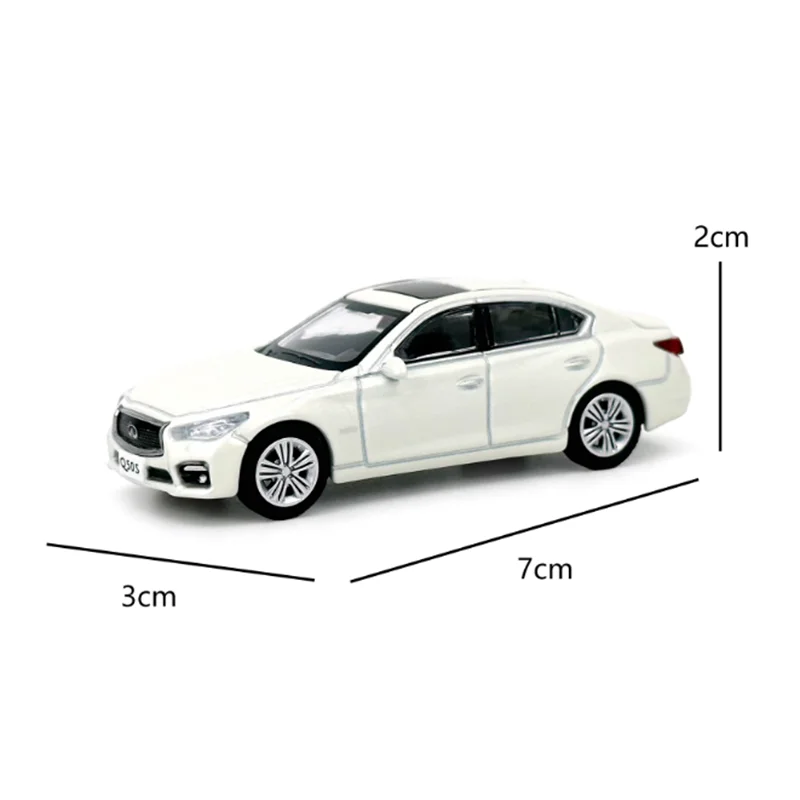 PAUDI 다이캐스트 1:64 스케일 인피니티 Q50S 2014 합금 시뮬레이션 자동차 모델 소년 수집품 기념품 휴일 선물 전시용
