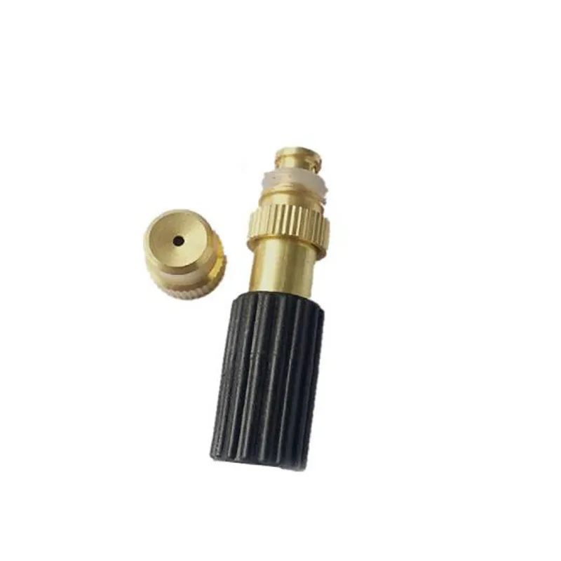 5x Gardening plant Misting cooling system Brass mist fog copper Nozzle Spray Sprinkler Watering Garden planter Tools supplies C1
