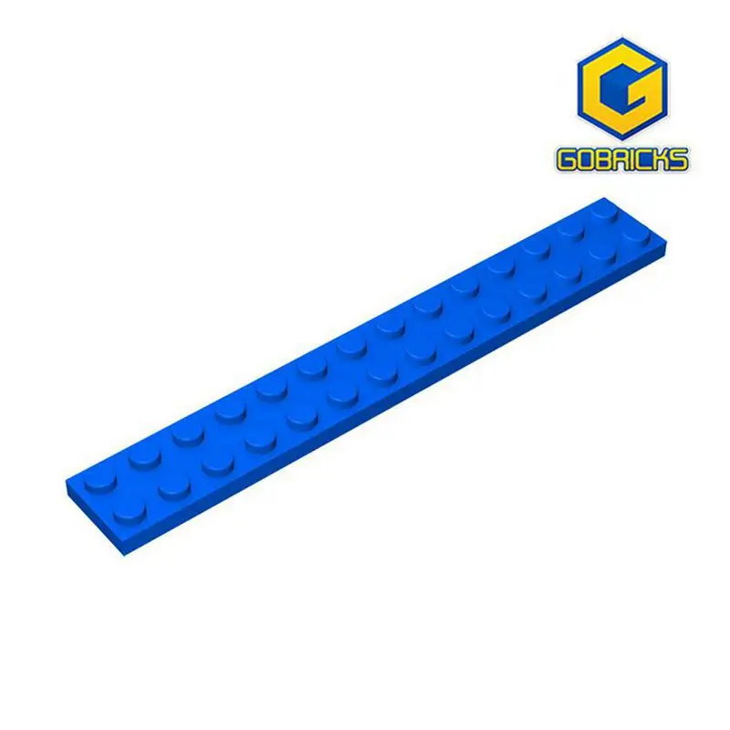Gobricks GDS-516 Platte 2 x 14, kompatibel mit Lego 91988 Teilen für Kinder, DIY-Baustein, Partikelplatte zum Selbermachen