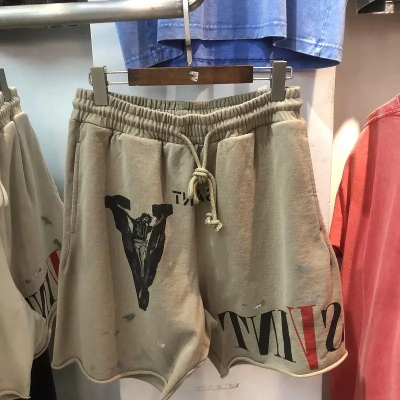 2024 Summer Men Sports Shorts Fitness Basketball Beach Pants Mesh Breathable Bodybuilding Gym Training Shorts Men's Sweatpants