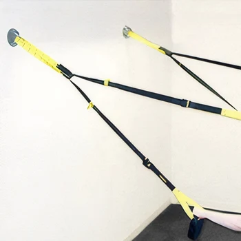 Suspension Trainer System Resistance Trainer Fitness Straps Multi-Function Bodyweight Resistance Bands for Full Body Workout 6