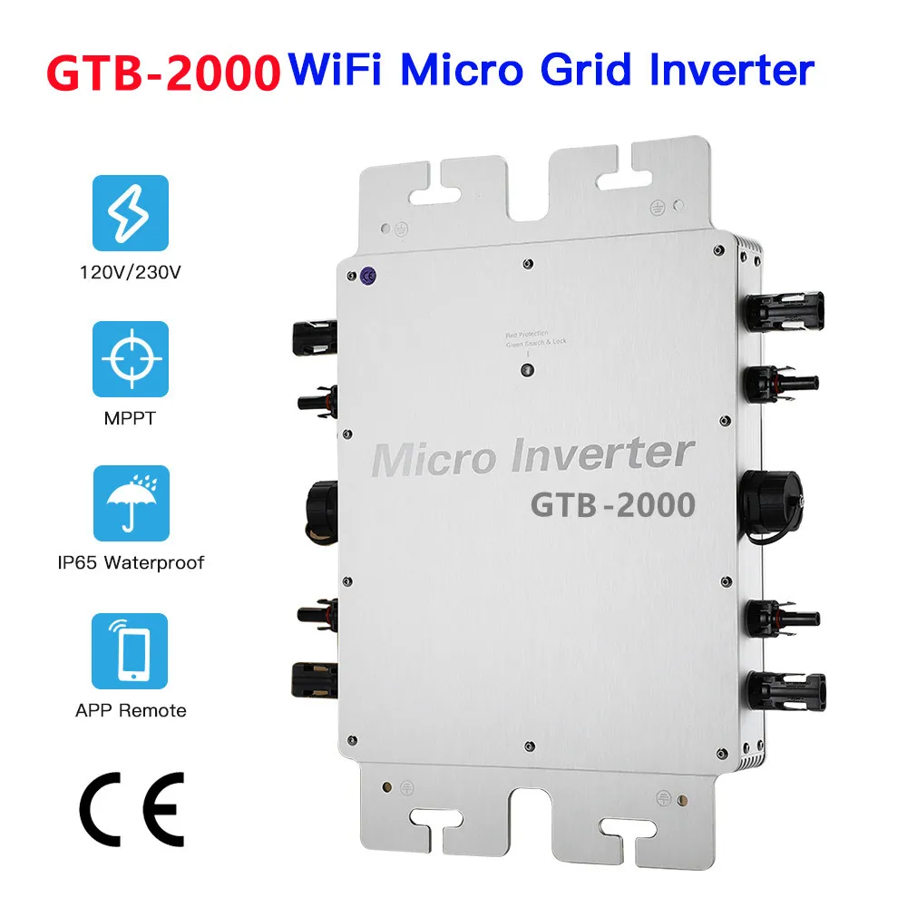 SMARAAD MPPT 태양광 그리드 연결 마이크로 인버터, 600W, 2800W, DC 22-60V, AC 110V, 230V, 방수 IP65 가전 컨버터