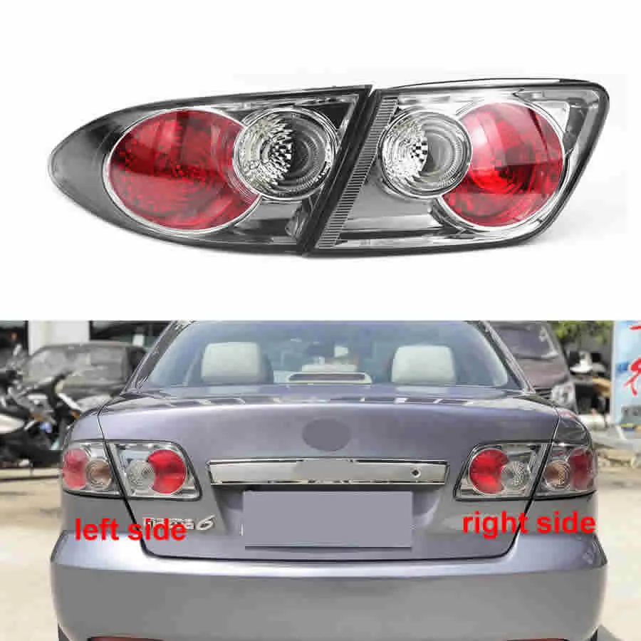 

For Mazda 6 M6 2006-2015 Car Accessories Taillight Rear Brake Lamp Housing Reverse Lampshade No Line No Light