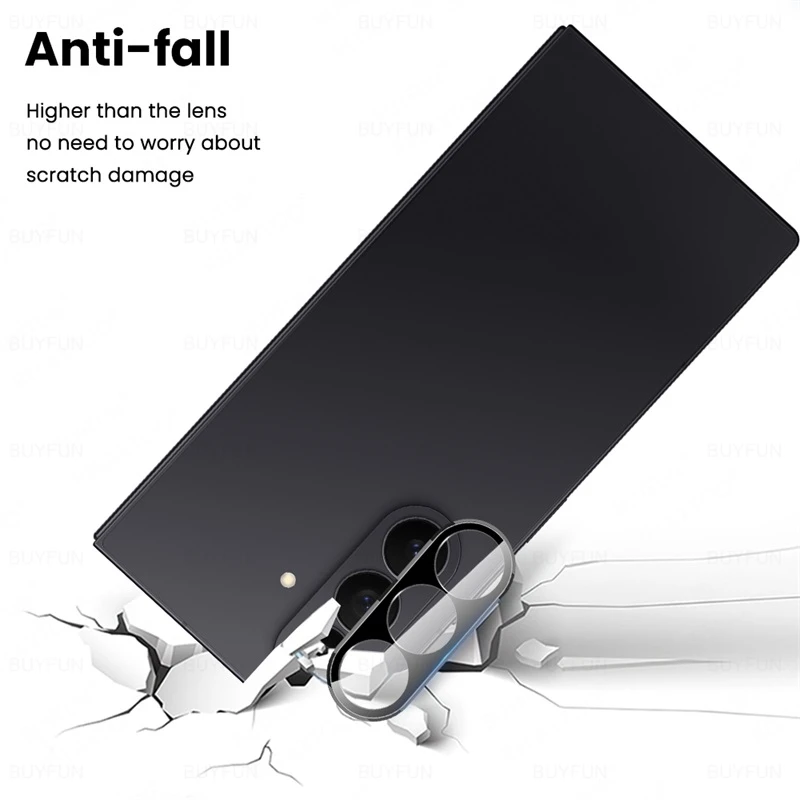 Premium Dual 9H Curved Camera Lens Protectors with 3D Arc Tempered Glass