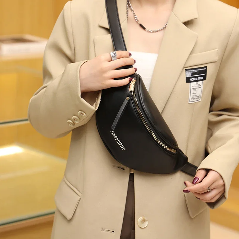 

Модная женская поясная сумка через плечо, качественная забавная сумочка из искусственной кожи, Повседневный Кошелек для телефона, бананка, Женская нагрудная сумка