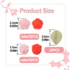 LOFCA 30Pcs Rose Silicone Beads Flower Focal Bead BPA Free Baby Teething Bead DIY Accessories For Pacifier Chain Jewelry Making 6