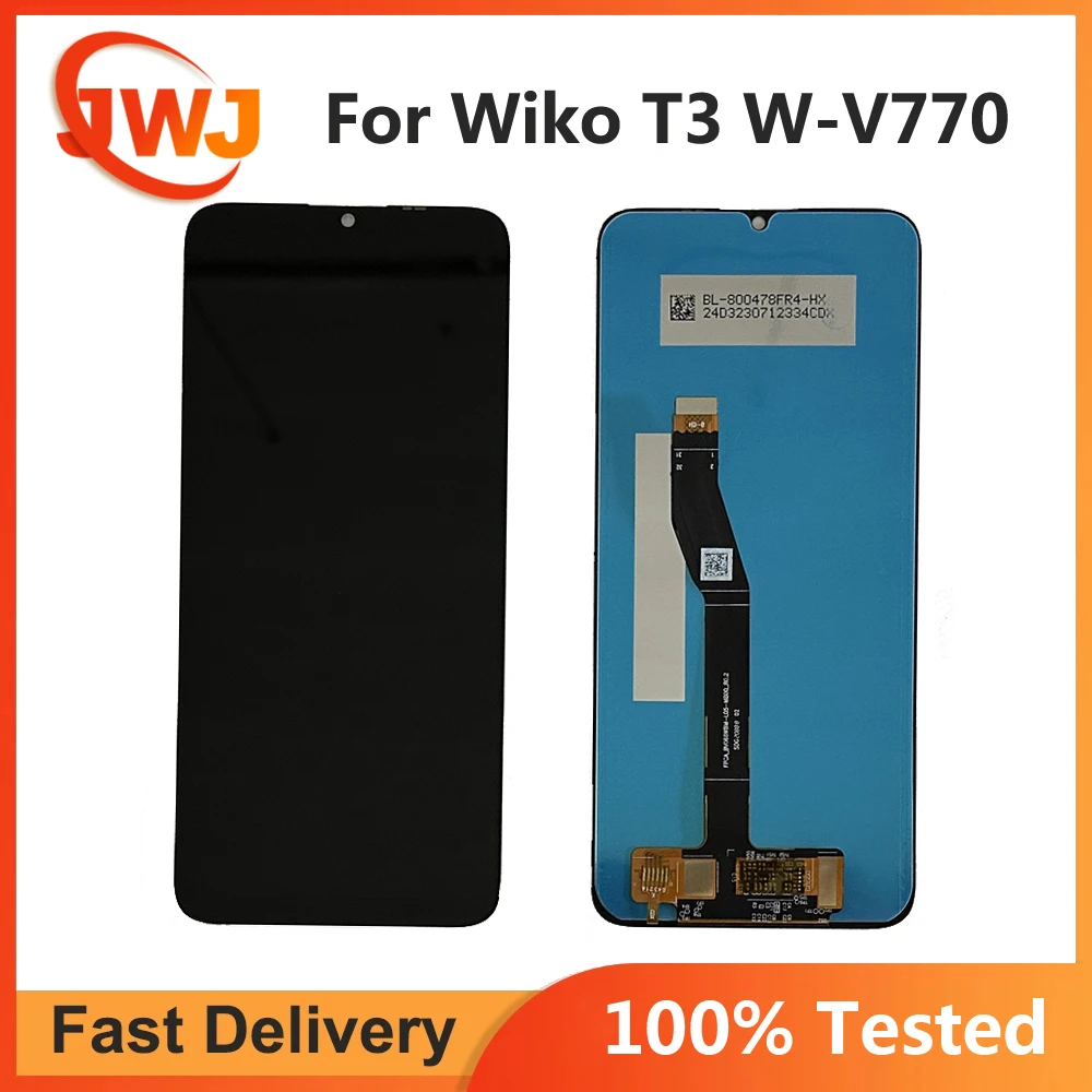6.6 For Wiko T3 W-V770 LCD Display Touch Screen Sensor Digitizer Assembly Wiko T3 LCD Sensor Display Panel Glass Full LCD