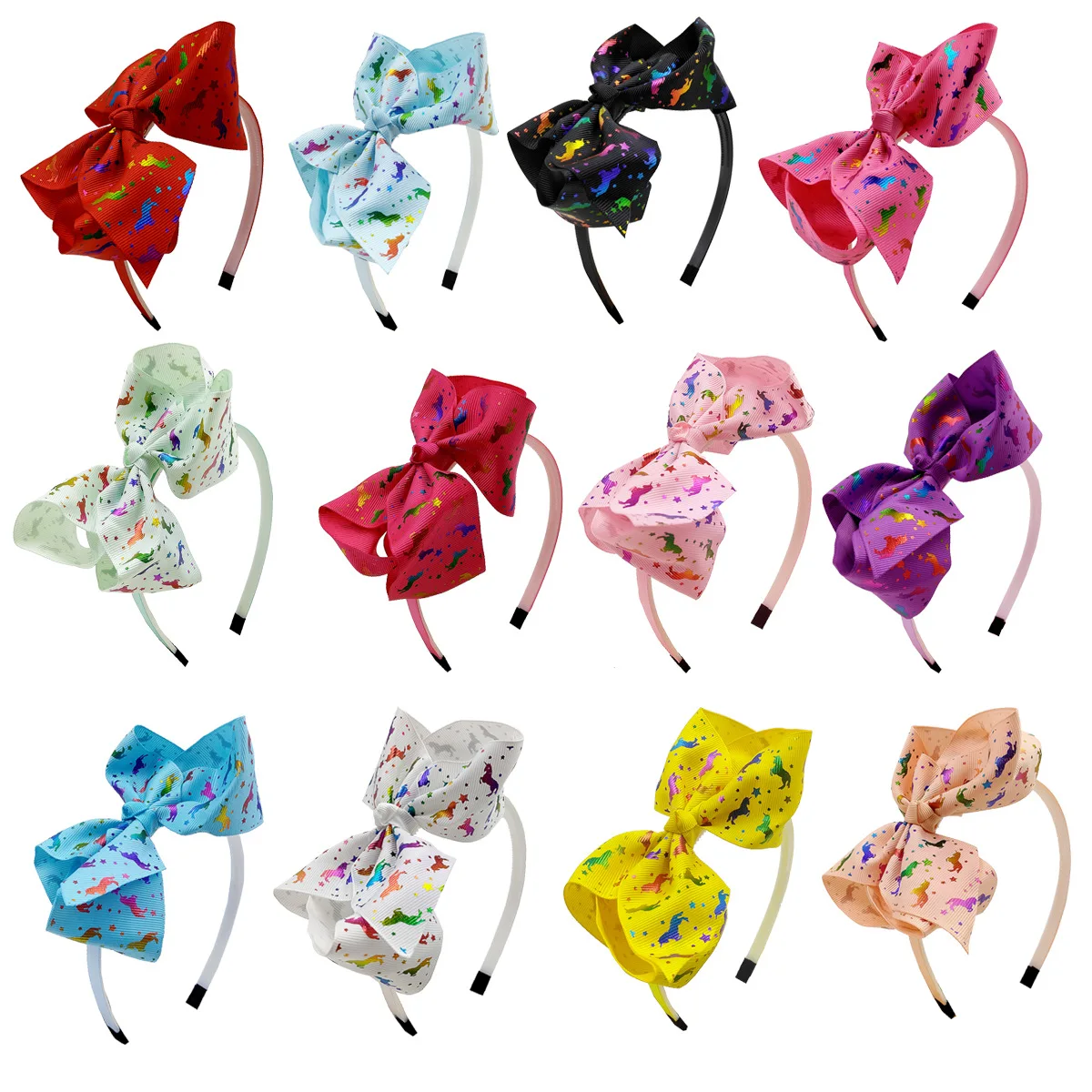 

New Children's Unicorn Bow Headband Baby Holiday Party Head Buckle Hair Accessories