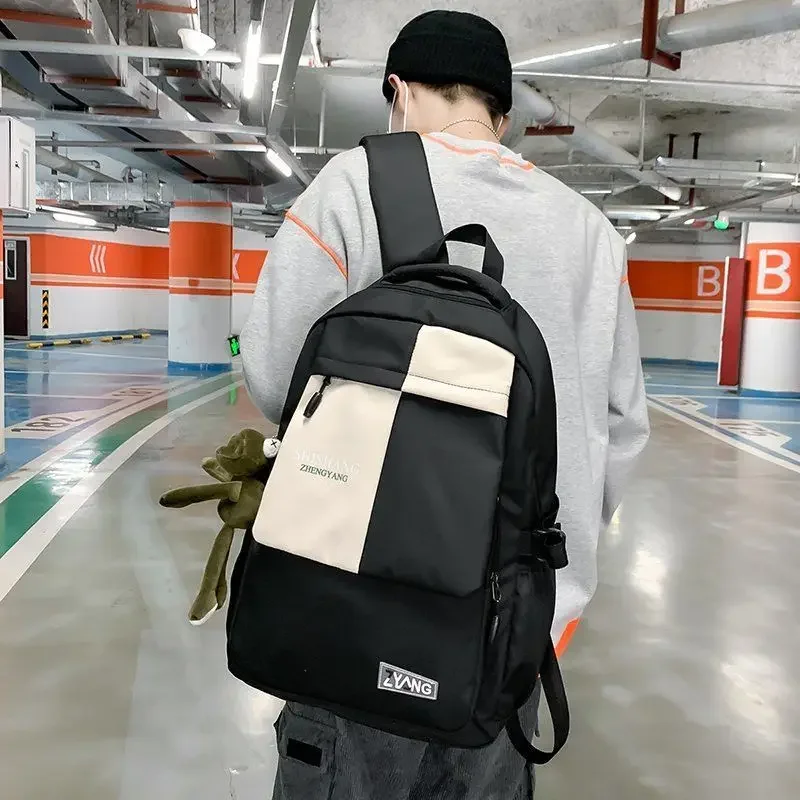 

Большой рюкзак в Корейском стиле преппи для учеников Старшей школы, модный вместительный классный Повседневный дорожный рюкзак для багажа, рюкзаки для пар