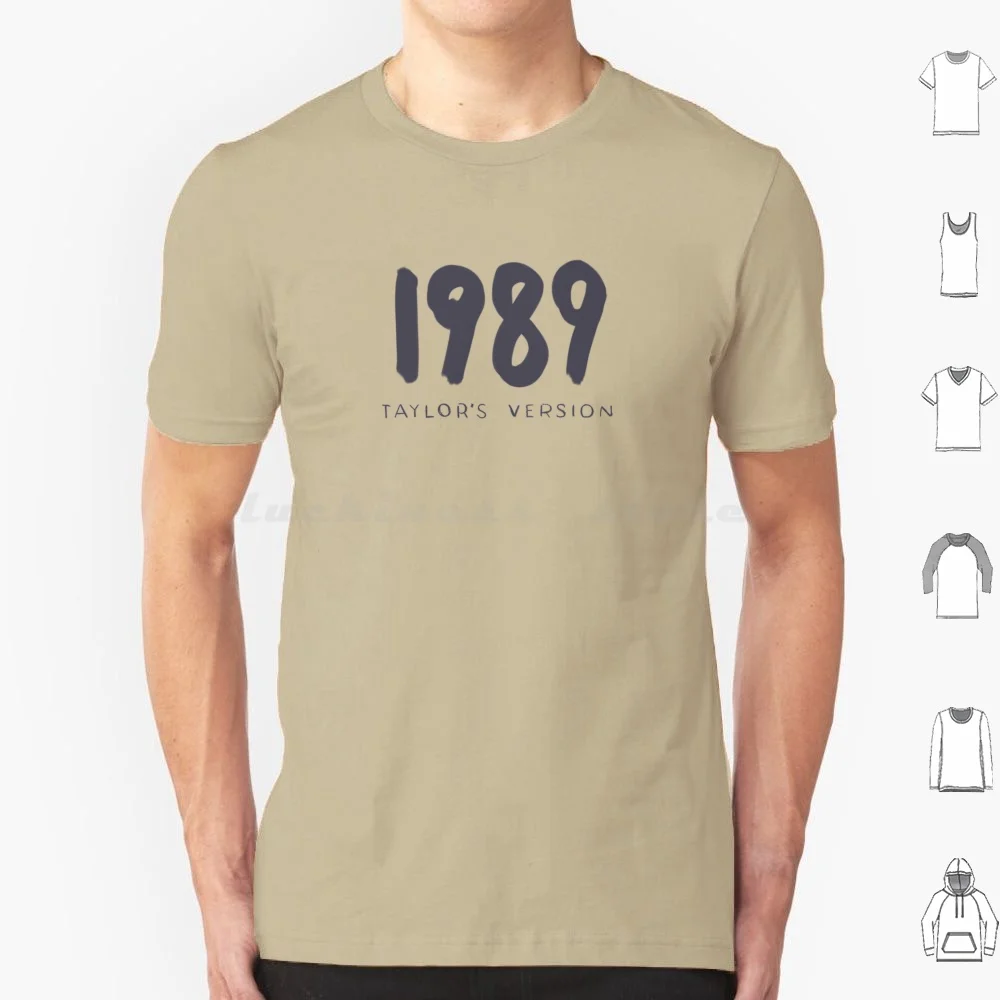 1989 Taylor'S Version Text Shirt Cotton Uomo Donna Stampa Fai Da Te 1989 Taylors Versione 1989 Tv Swifties New Romantics Style