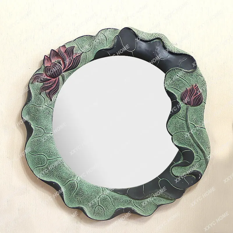 New in Chinese Antique Style Solid Wood Bathroom Cabinet Basin Cabinet Combination Chinese Style Art Basin Table
