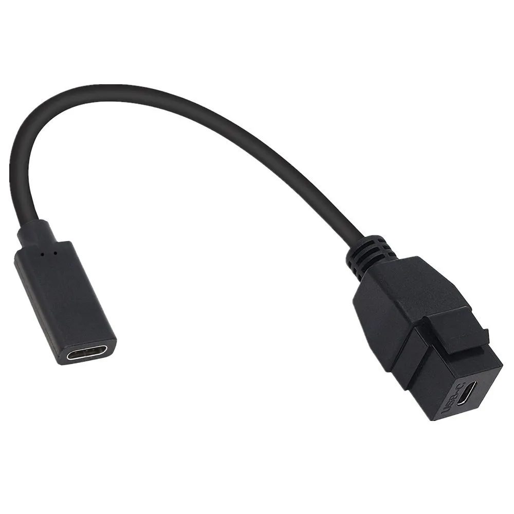 オスとメスのUSBケーブルカプラー,3.1タイプC,インサート,壁コンセント