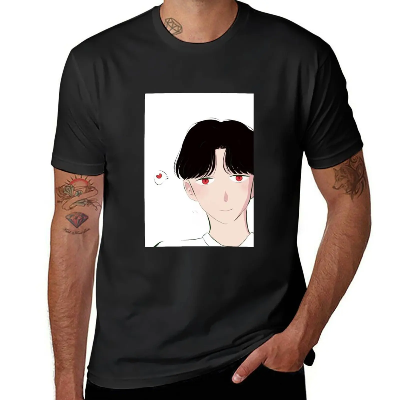 

anime T-shirt anime clothes kawaii clothes blacks mens graphic t-shirts anime