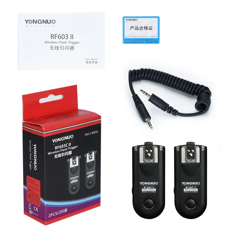 YONGNUO Wireless Shutter Release Flash Trigger For Canon or For Nikon or Sony