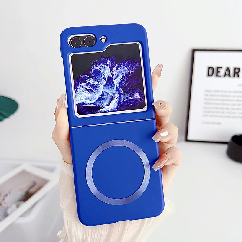Magnetic Solid Color Wireless Charging Case Cover