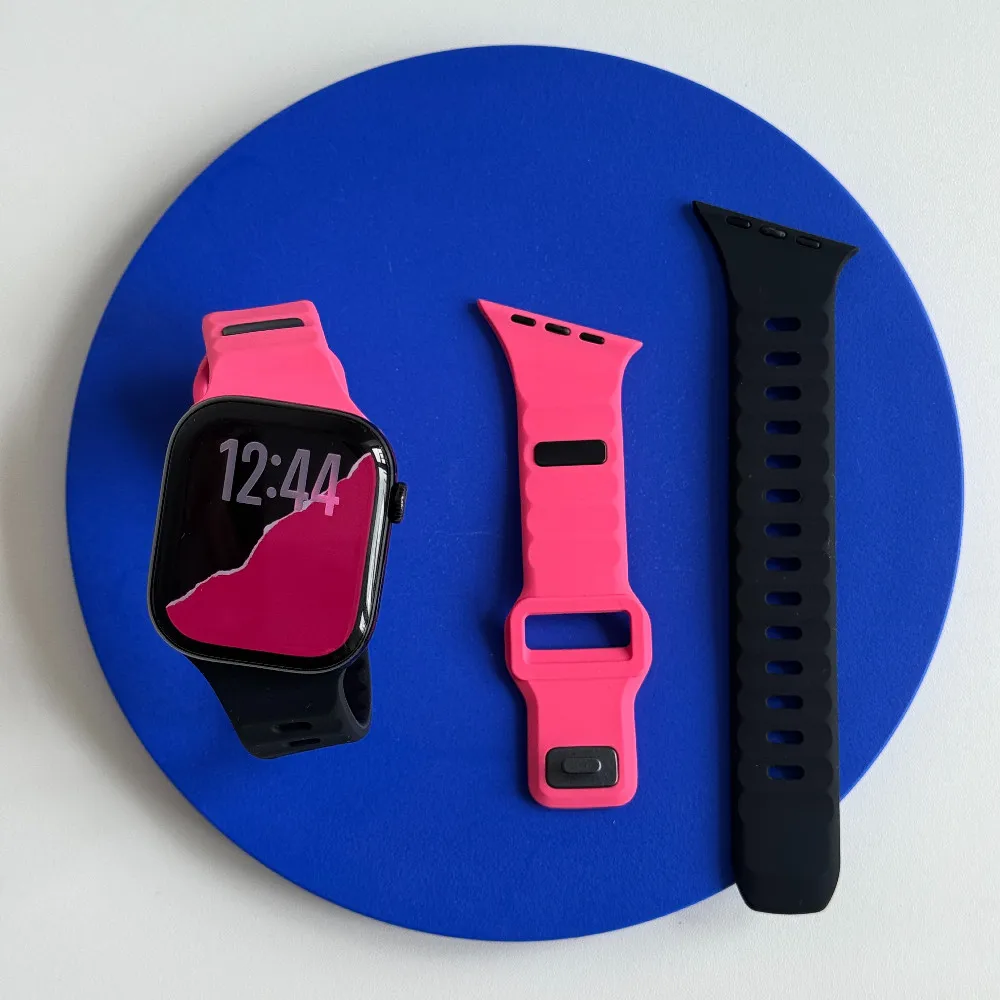 ตัวเลือกสินค้า สายซิลิโคนแฟชั่นสำหรับ Apple Watch หลายขนาด