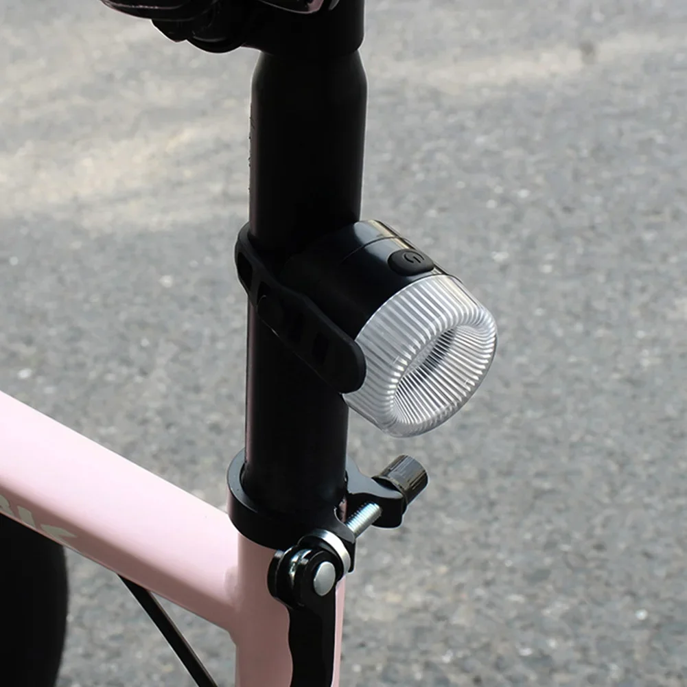 1Pc Colorful Bicycle Taillight LED Warning Rear light Type-C Charging 8 modes Tail Lights for Night Riding Cycling Accessories