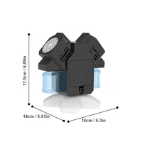 Double head rotating bubble machine children's bubble toys outdoor activities/wedding props Without Battery Bubble Water 6