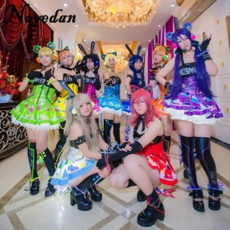 

Lovelive Maki Nishikino Minami Kotori Led Fairy Idolized Maid Uniform Awaken Love Live Cyber Halloween Cosplay Costume For Women