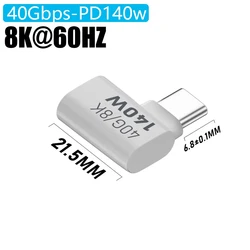 Ultra - Fast 140W USB - C to USB - C Charging and Data Adapter with 8K Video Support (4)