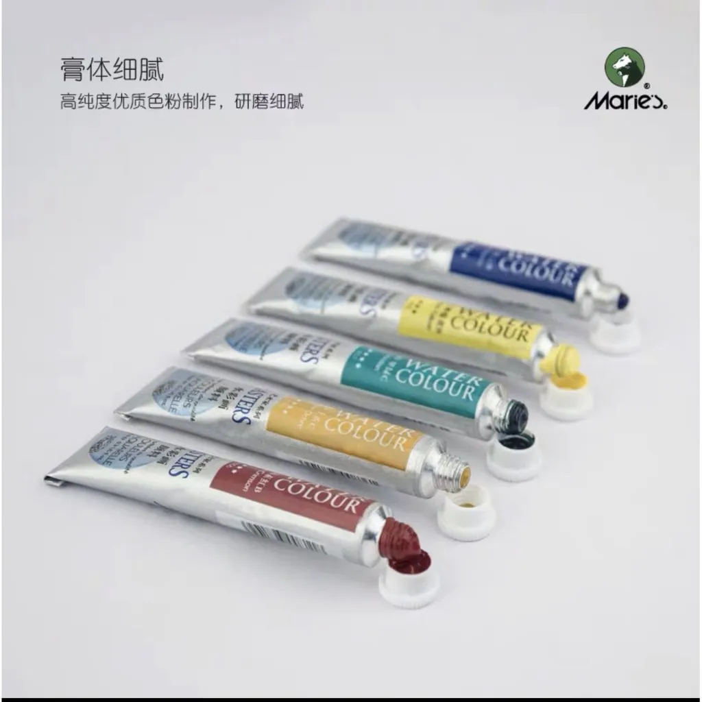 Marie’s Masters Water Color 9ml Tube For Concentrated Color, Pure Pigments, High Lightfastness Ratings Craft Paint for Artists 6