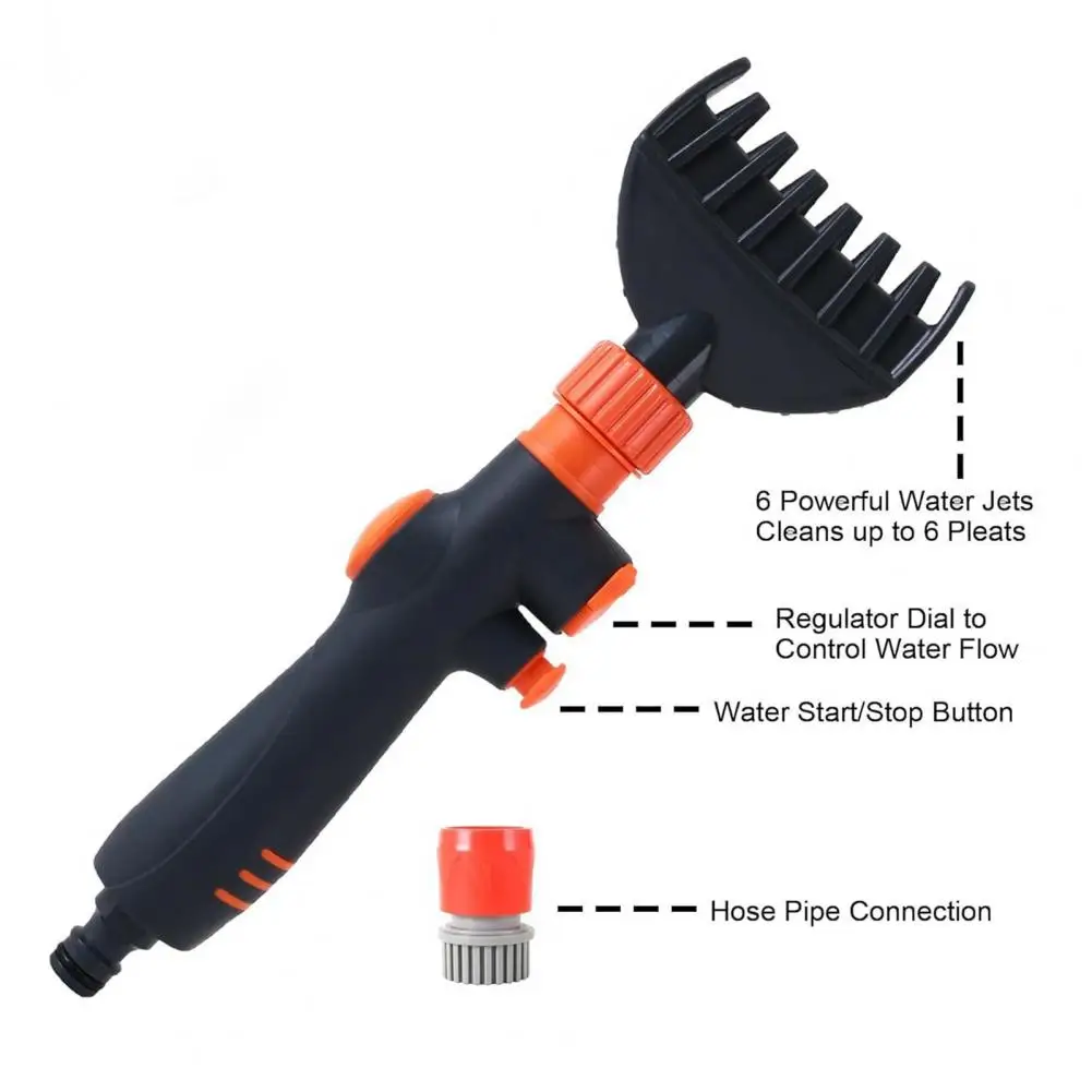 Swimming Pool Cartridge Filter Cleaner with Handle One-key Start Hot Tub SPA Water Filter Cleaning Hose Attachment Tool pool cleaning tool swimming pool cleaning kit pool filter cleaner