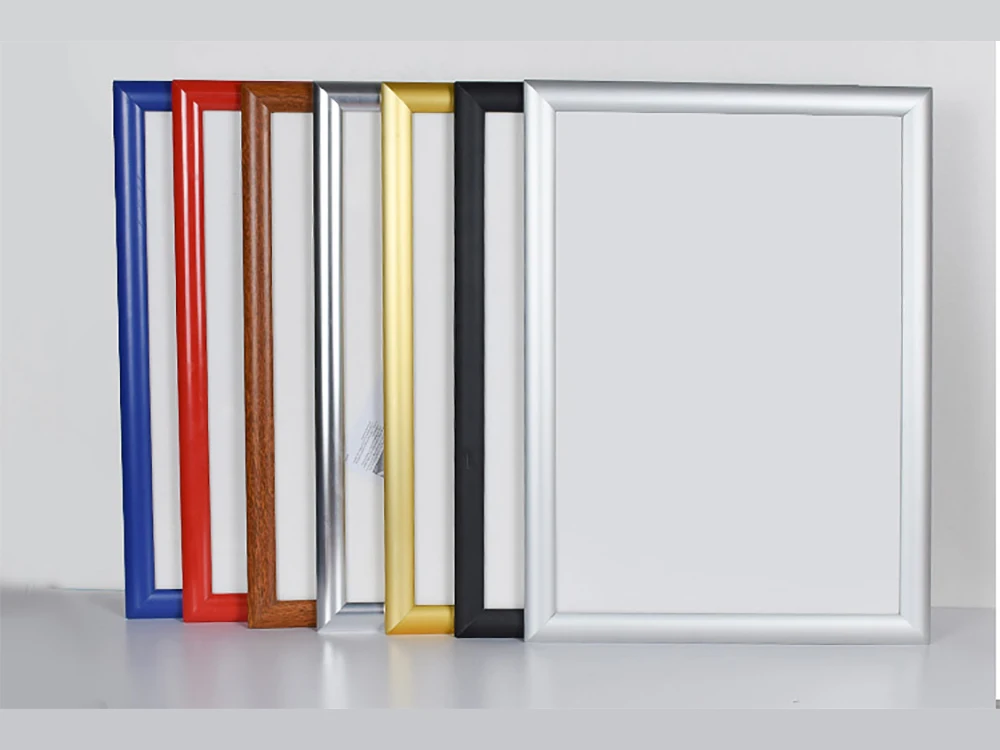 A4 Aluminum frame with printing Aluminum Snap Framed Poster Holding alloy poster frame/ No Graphic/ 10pcs