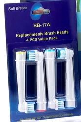 Rechargeable Cordless Electric Toothbrush - Waterproof & Intelligent for Effective Adult Oral Care (4pcs heads white)