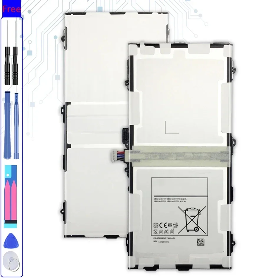 

EB-BT800FBE Replacement Battery for Samsung Galaxy Tab S 10.5 SM T800 T801 T805 T807 T807A T807P Bateria 7900mAh +Tracking NO
