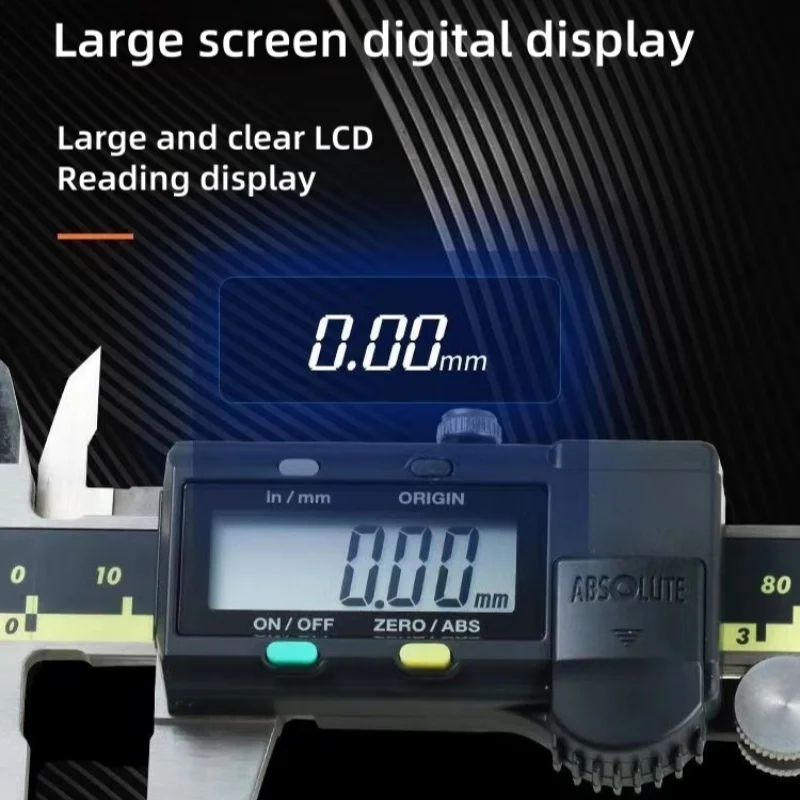 디지털 캘리퍼 LCD 전자 버니어 캘리퍼스 6인치 8인치 12인치 0-150mm 0-200mm 0-300mm 500-196-30 측정 도구 스테인리스 스틸