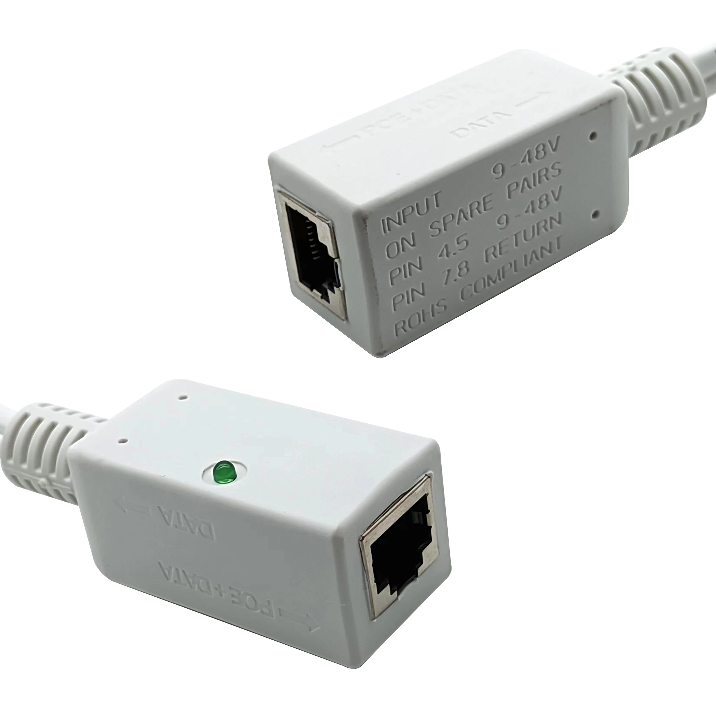 Gigabit PoE Injector Cable 9V to 56V Gigabit PoE Injector for WIFI/LAN Extenders with Female DC Power Connector 3