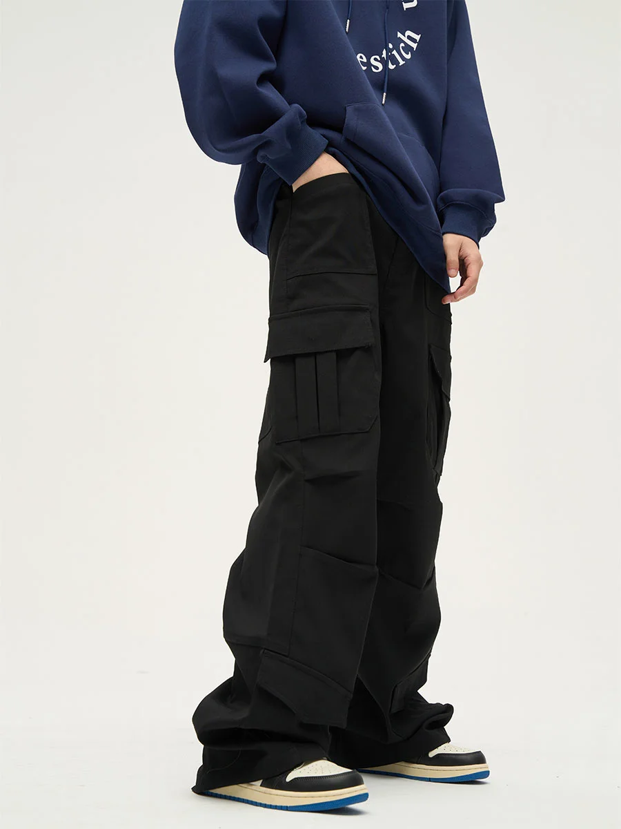style, senior sense, American cargo pants, men's ins, China-Chic casual high street trousers, lovers' pants calca men