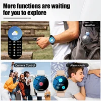 Montre intelligente, appel/cadran sans fil, mode multi-sport, rappels d'application multiples, adapté aux hommes et aux femmes, compatible avec IPhone/An 5