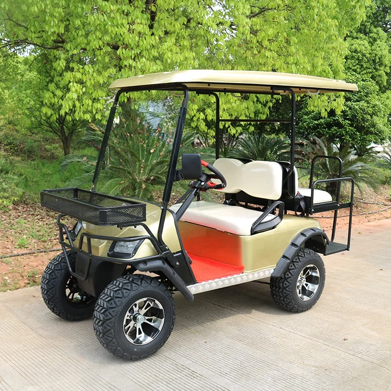 2023 Ultimo Prodotto Fuoristrada Golf Buggy A Lungo Raggio Motore Elettrico Sollevato Carrello Da Golf 48V Con Supporto Per Borsa