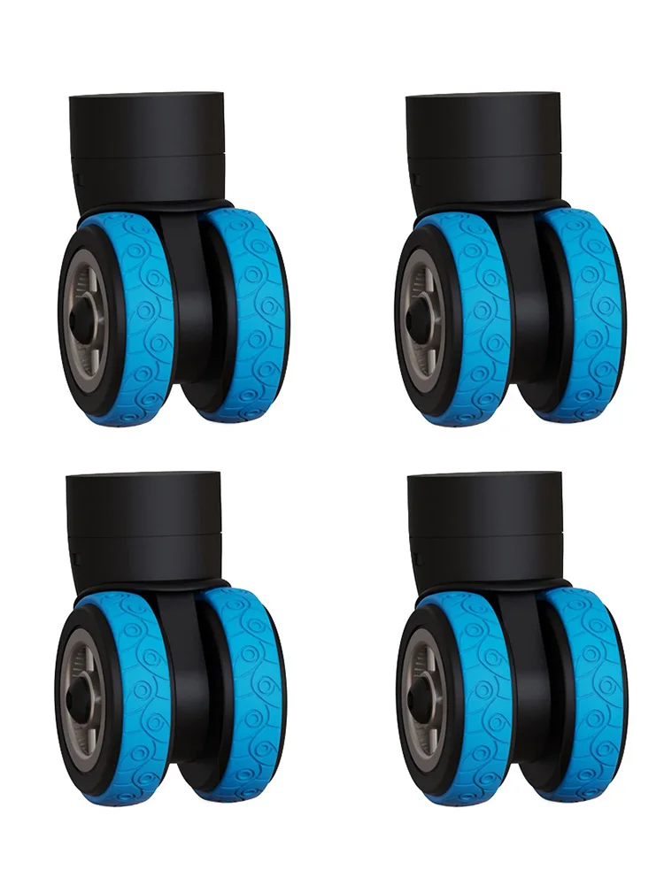 8/4PCS Luggage Wheels Protector Silicone Wheels Caster Shoes Suitcase Protection Case With Silent Wheels Guard Cover Accessories