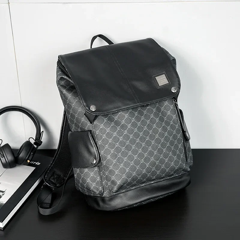 New Fashion Men's Backpack Fashion Floral Printed Travel Bags High Capacity Business Laptop Backpack Men Schoolbag Male Back Bag 2