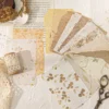 28pcs/pack Vintage Materials Paper DIY Scrapbooking Collage Junk Journal Aesthetics Stationery Planner Decor Paper 1