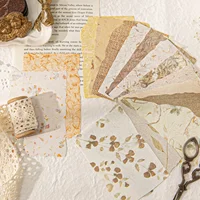 28pcs/pack Vintage Materials Paper DIY Scrapbooking Collage Junk Journal Aesthetics Stationery Planner Decor Paper 1