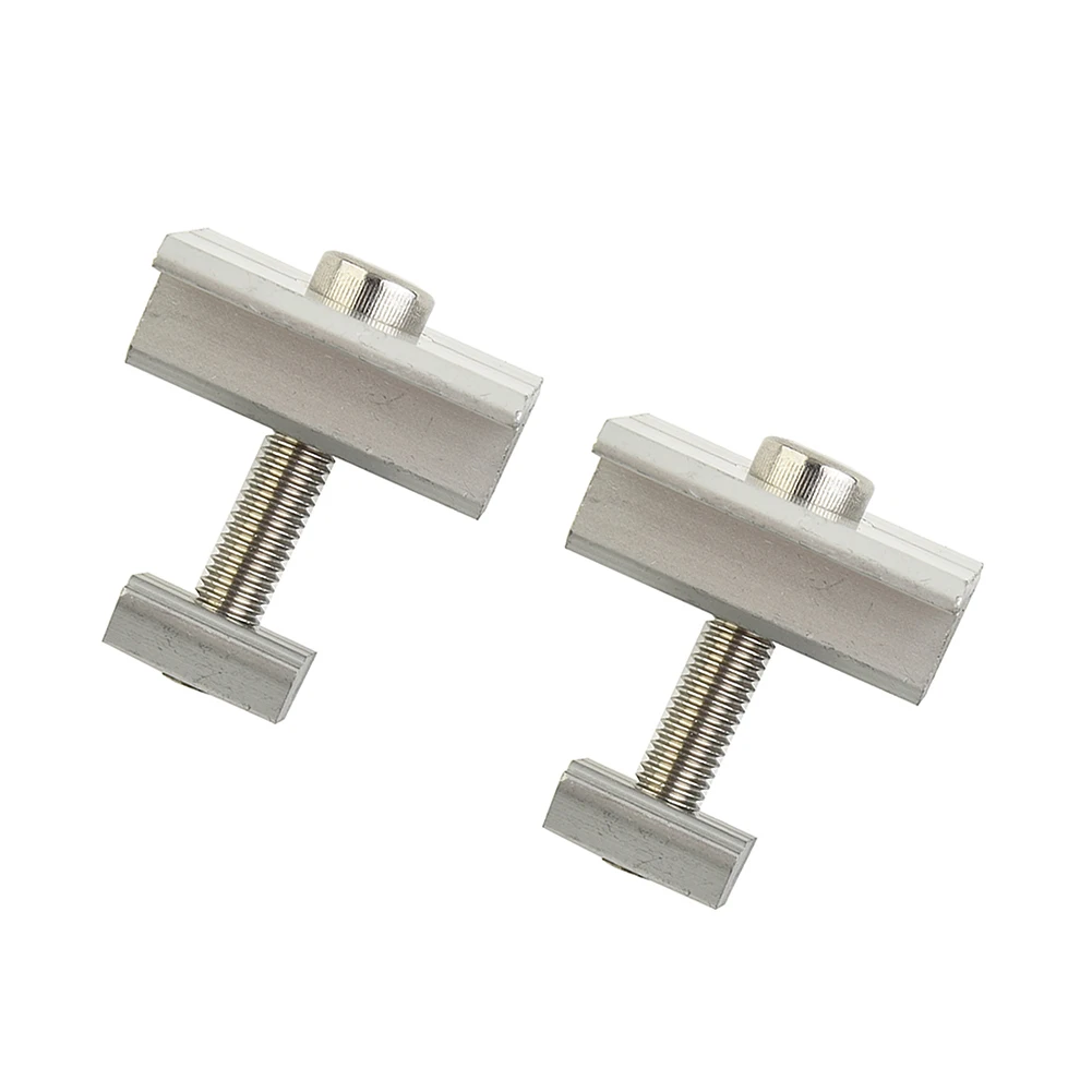 

8Pcs 30mm/35mm Durable Solar Panel Mid Clamp Assembly Aluminum Alloy Connect Fixing Solar Panel Tools Accessories