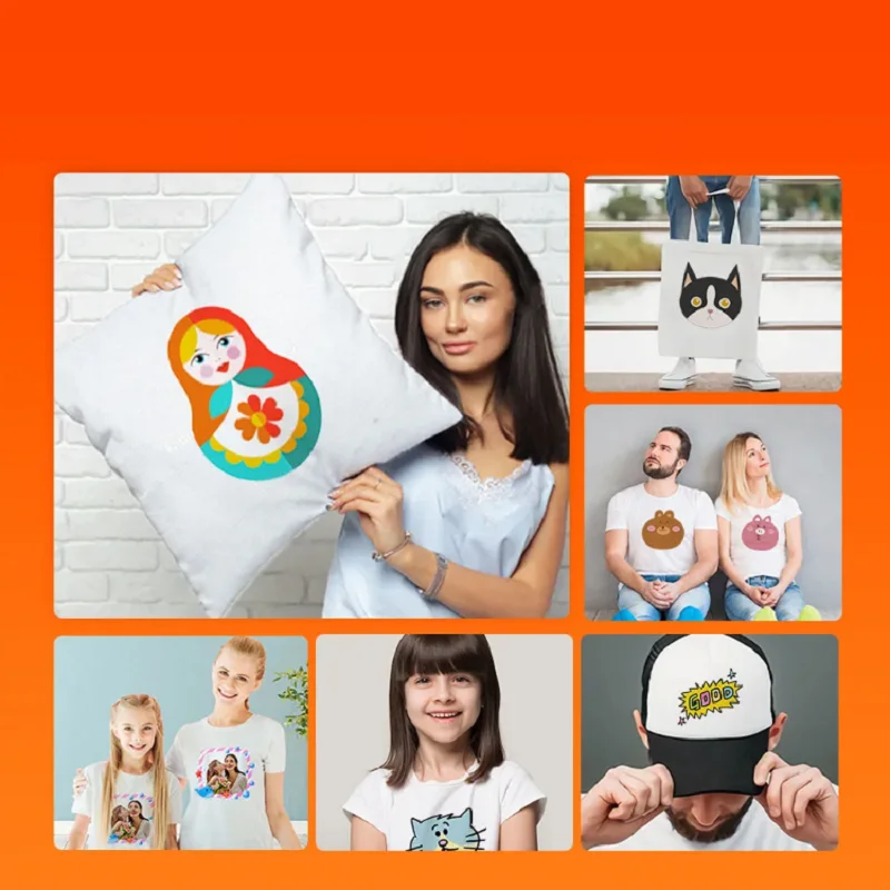 티셔츠용 세라믹 데칼 용지, 인쇄 가능한 섬유 비닐 잉크젯용 A4 전사 용지, 섬유 철 열 전사 용지