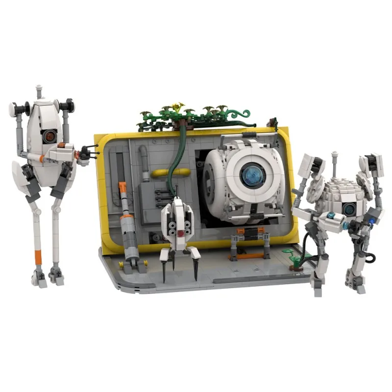 MOC Portal 2 GLaDOS Roboter-Bausteine-Sets, Entschlüsselungsspiel, böse intelligente Roboter-Blende, Tech-Labor, Ziegel-Spielzeug, Geschenk – Detail 9