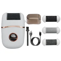 Electric Foot Grinder Rechargeable Foot Callus Remover Pedicure Tools Foot File Feet Care Dead Skin Remover With 3 Roller Heads 1